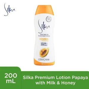 Silka Whitening Lotion Papaya With Milk & honey SPF30 - 200ml Silka Whitening Lotion Papaya With Milk & honey SPF30 - 200ml