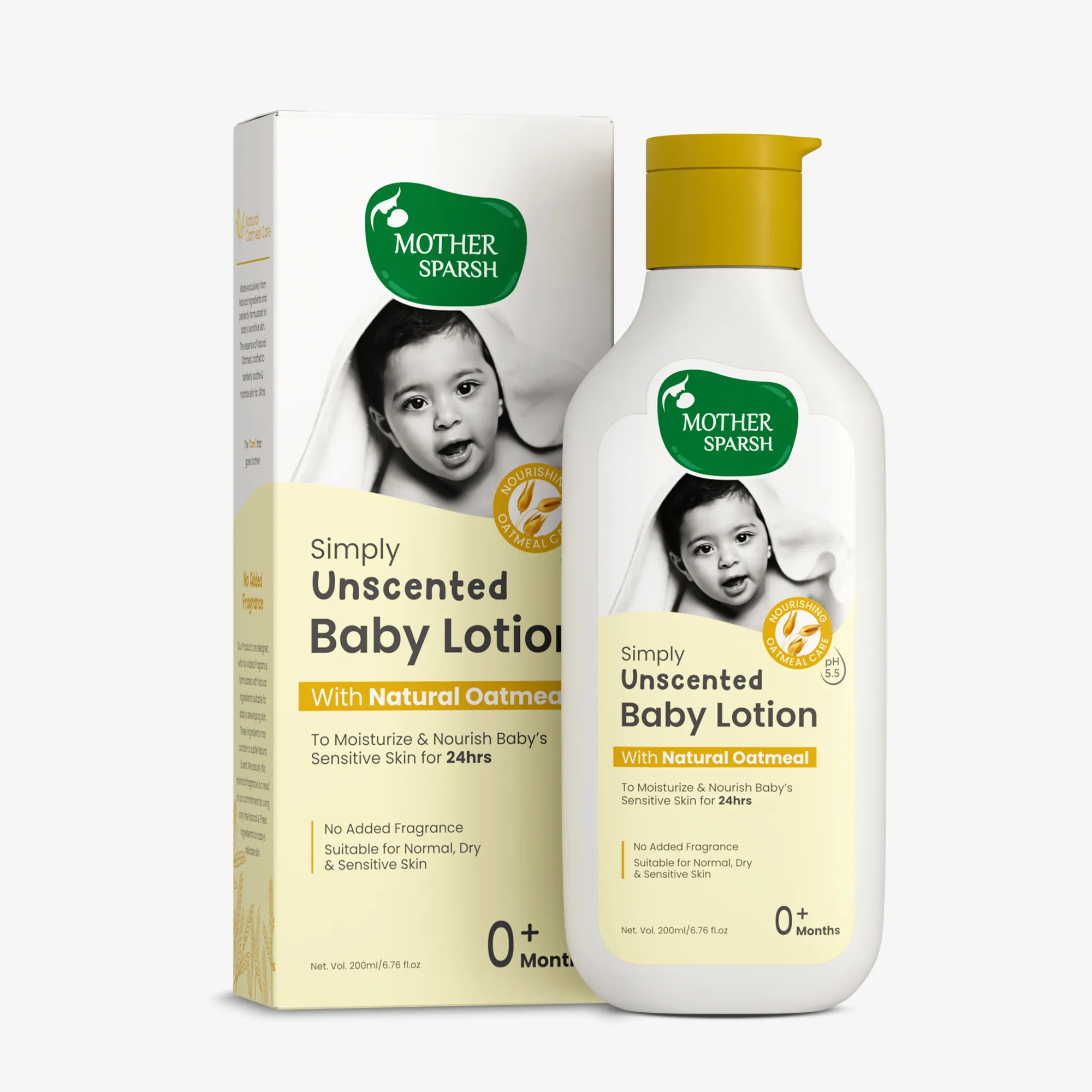 Simply Unscented Baby Lotion - Hydrating & Gentle for Sensitive Skin