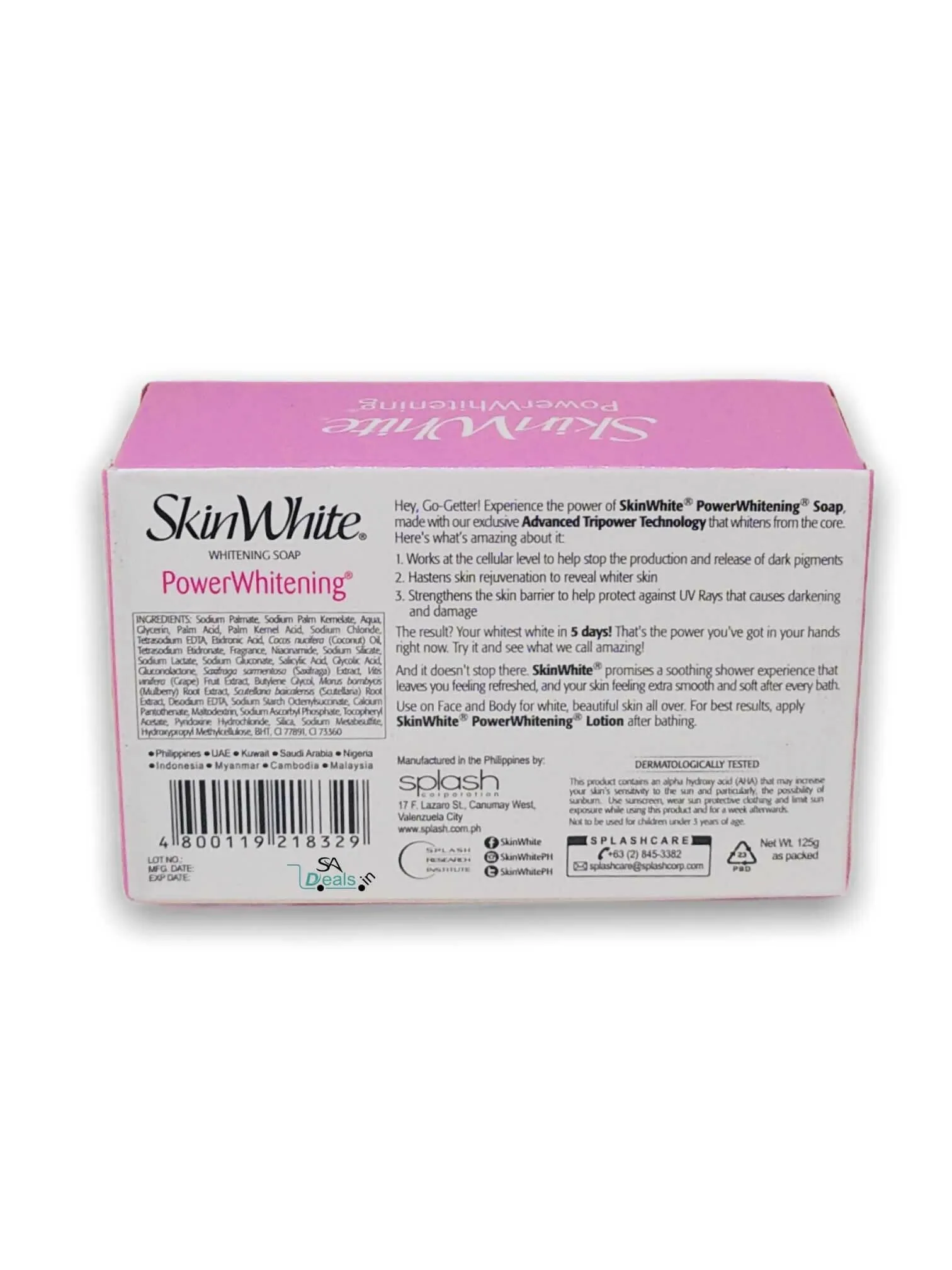 Skinwhite Power Whitening Soap 125g
