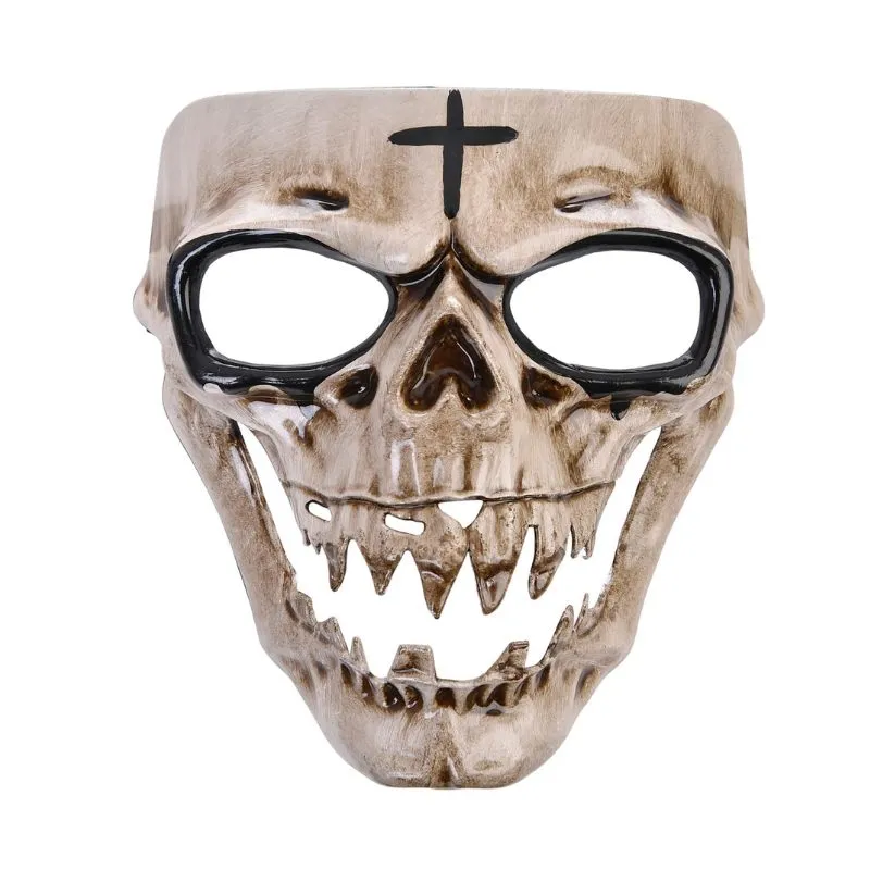 Skull Horror Cross Mask Adult