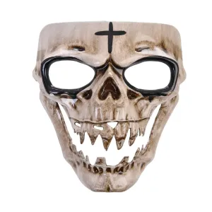 Skull Horror Cross Mask Adult