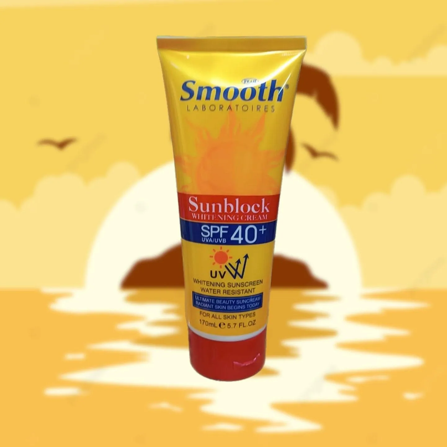 Smooth Sunblock Whitening Sunscreen UVA/UVB SPF 40  - 170ml
