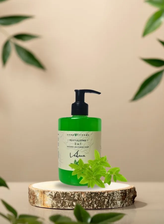 Soap&Friends Verbena 2-in-1 Shower Gel and Hand Soap with Moisturizing Avocado Oil - 300 ml