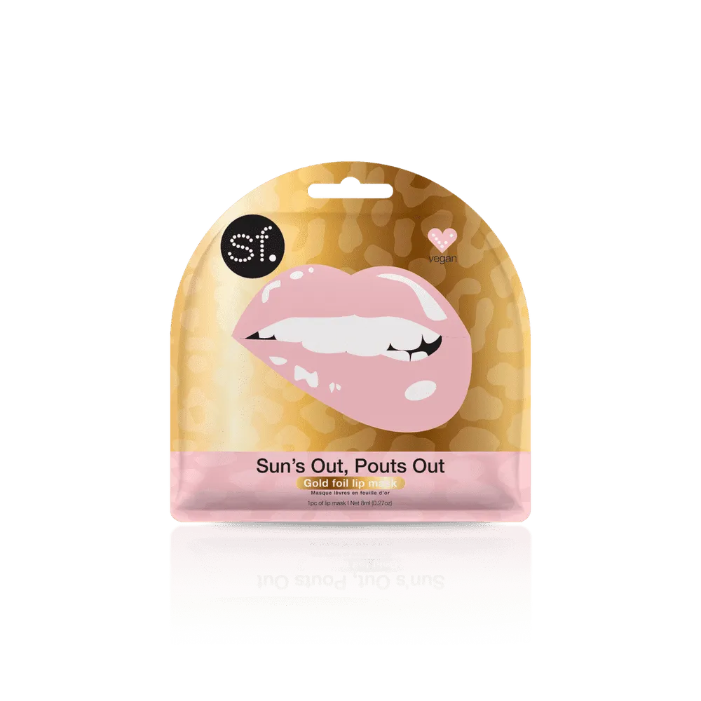 Sun's Out, Pouts Out - Gold Foil Lip Mask (1 Pcs)