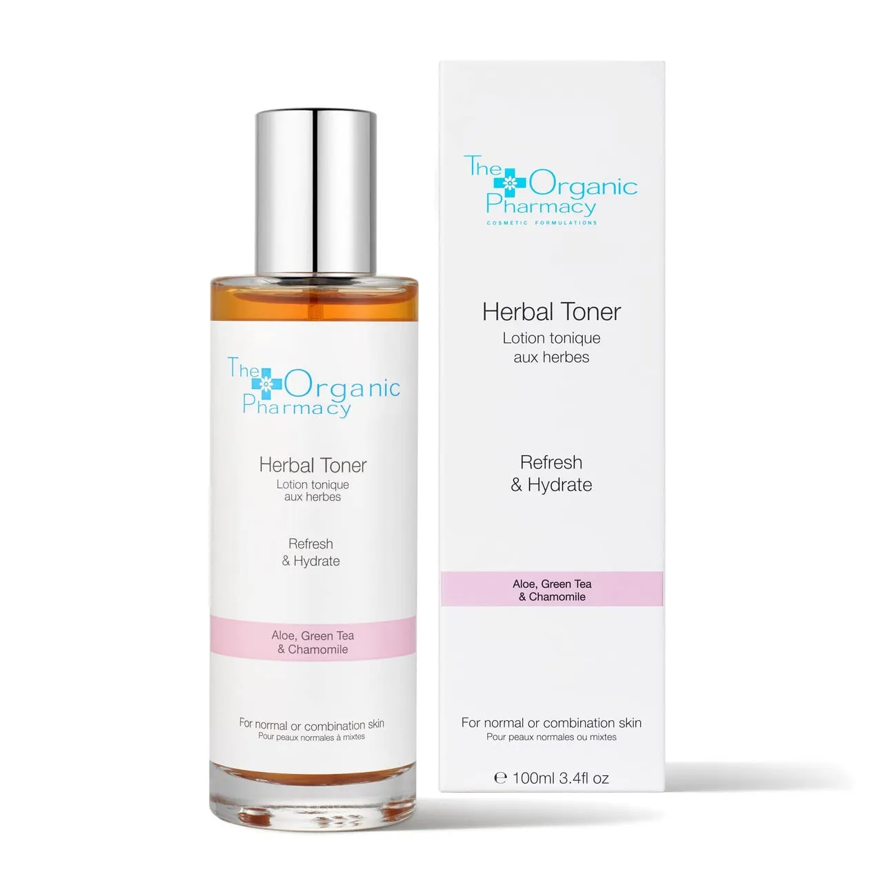 The Organic Pharmacy Herbal Toner Refresh & Hydrate Normal/Combination Skin, 3.4oz