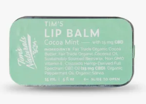 Tim's Lip Balm Tin - Cocoa Mint