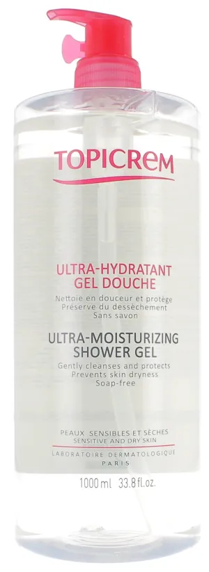 Topicrem Ultra-Hydratant Moisturizing Shower Gel 1000 ml