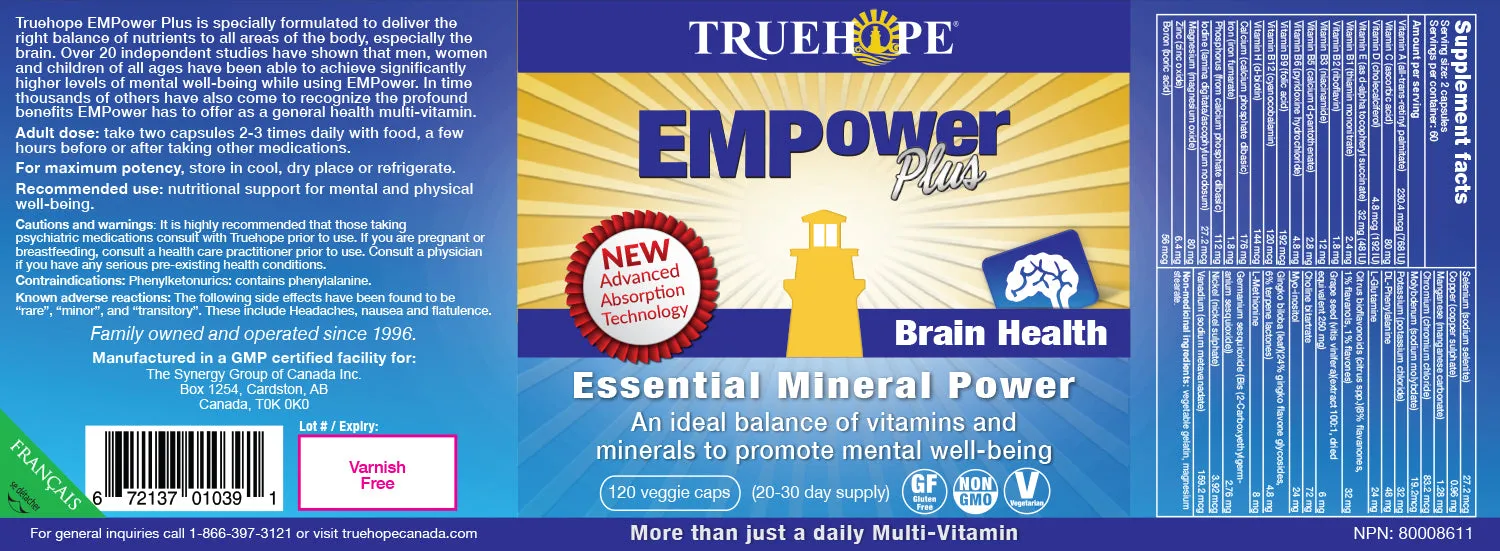 TRUEHOPE EMPOWER PLUS 120VCAPS