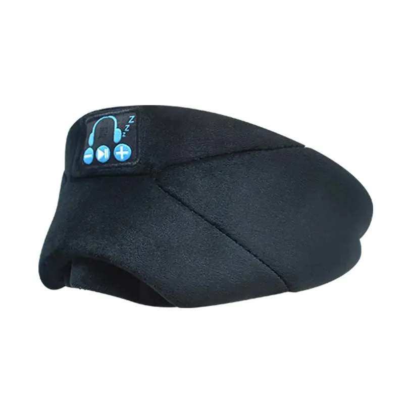 USB Rechargeable Bluetooth 5.0 Fully Shaded Sleeping Eye Mask Hands Free Wireless Call Microphone Music Headset
