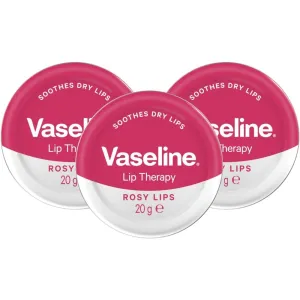 Vaseline Lip Therapy Rosy Lips Lip Balm Tin Trio 3 x 20g