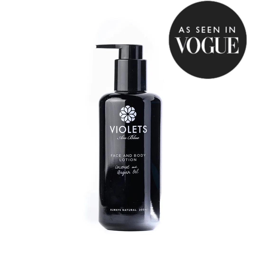 Violets Are Blue Anti-aging Face and Body Lotion with Argan and Avocado oil