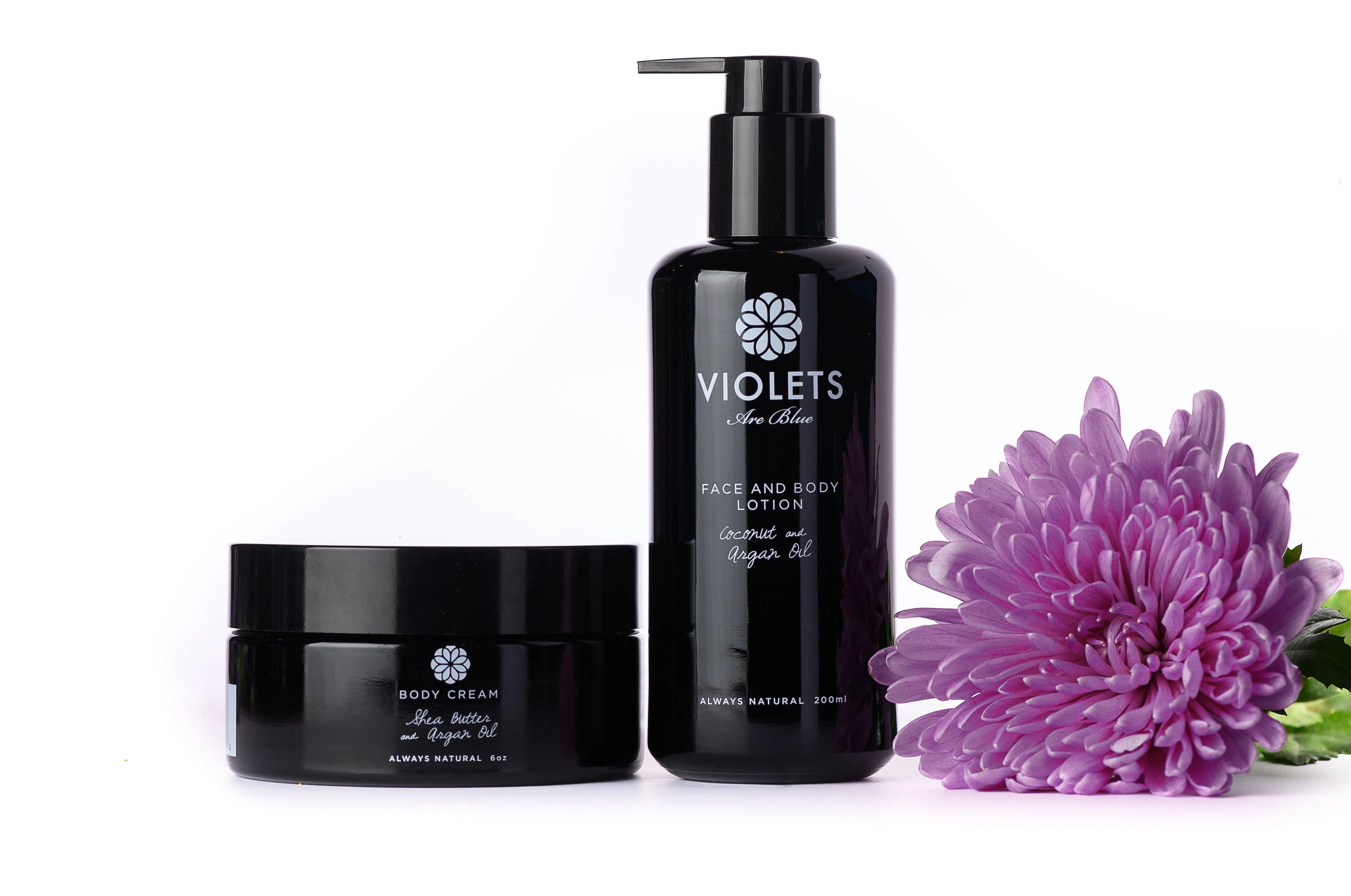 Violets Are Blue Anti-aging Face and Body Lotion with Argan and Avocado oil
