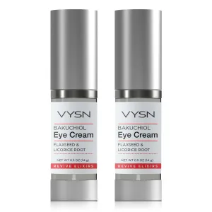 VYSN Bakuchiol Eye Cream - Flaxseed & Licorice Root - 2-Pack