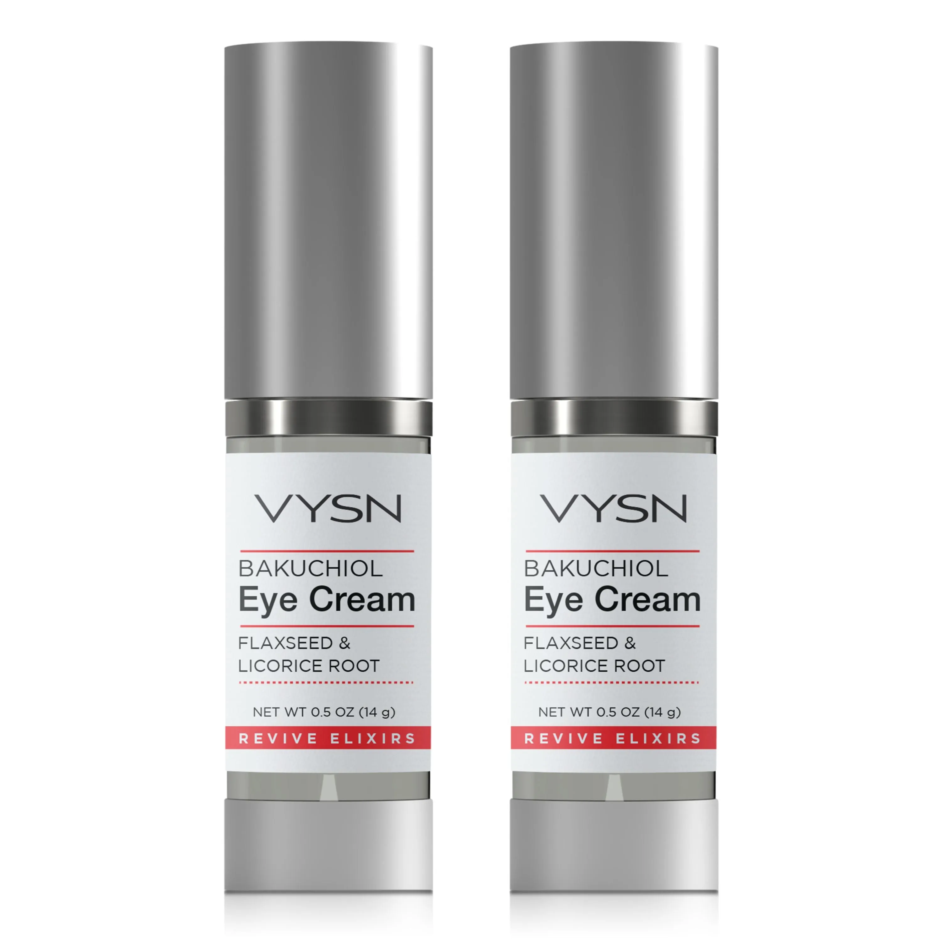 VYSN Bakuchiol Eye Cream - Flaxseed & Licorice Root - 2-Pack