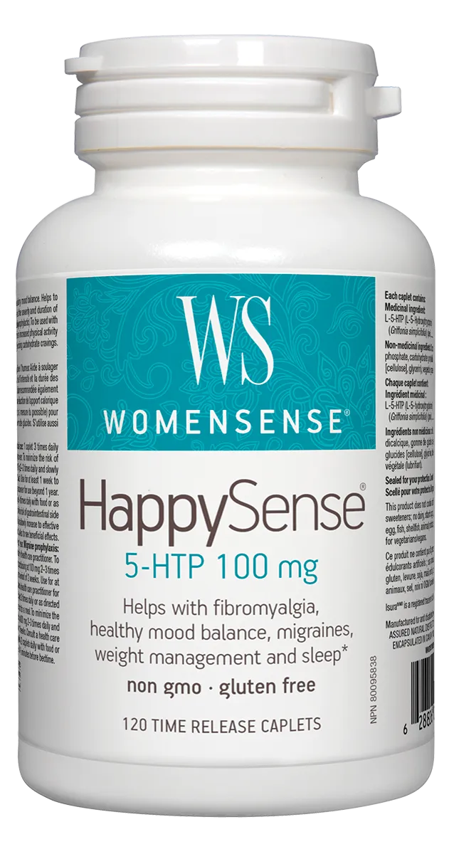 Womensense HappySense 5-HTP 100mg - 120 Caplets