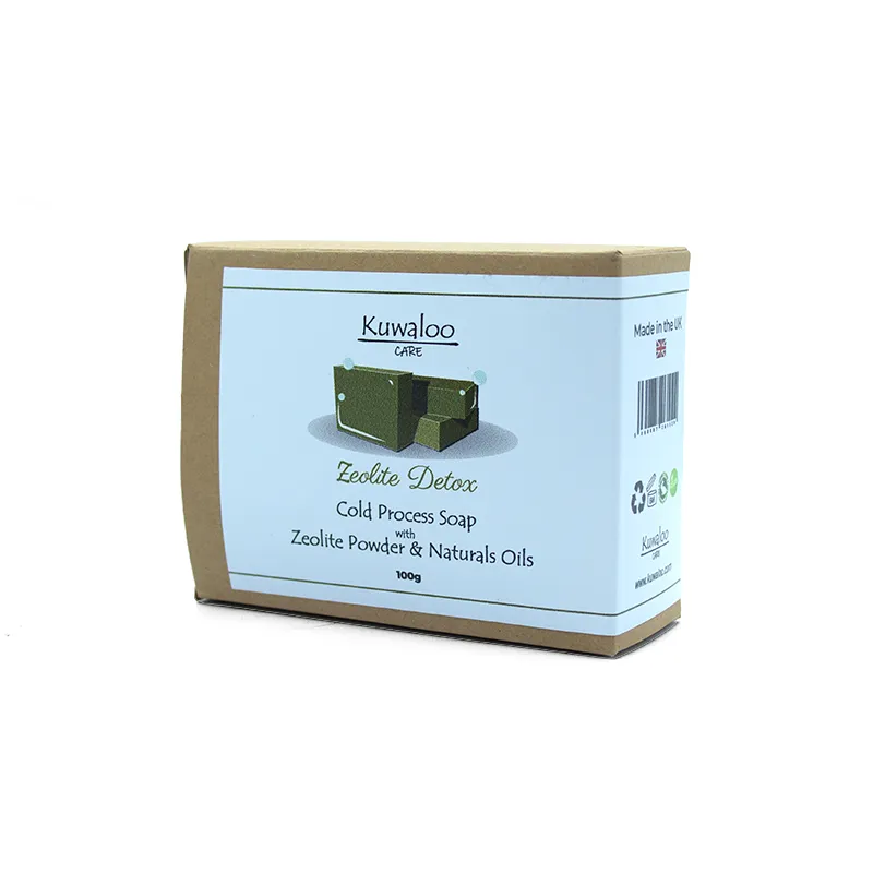 'Zeolite Detox' Organic Vegan Soap 100g - Zeolite Powder & Natural Oils
