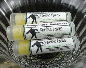 ZOMBIE FARTS Lip Balm | Vanilla Flavor Lip Balm | Halloween Zombies